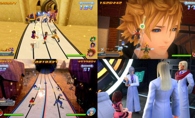 kingdom Hearts melody of memory gameplay et screen de cinematiques d histoire