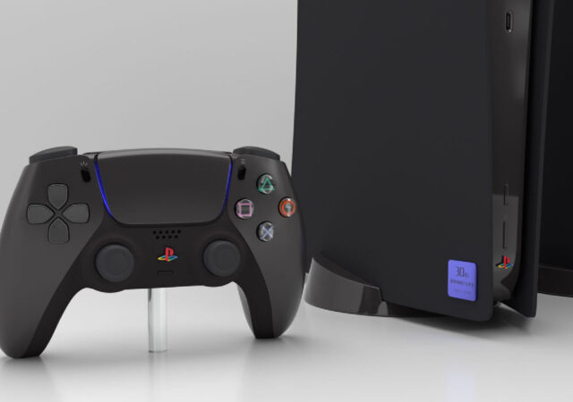 Black PS5 custom par SUP3R5