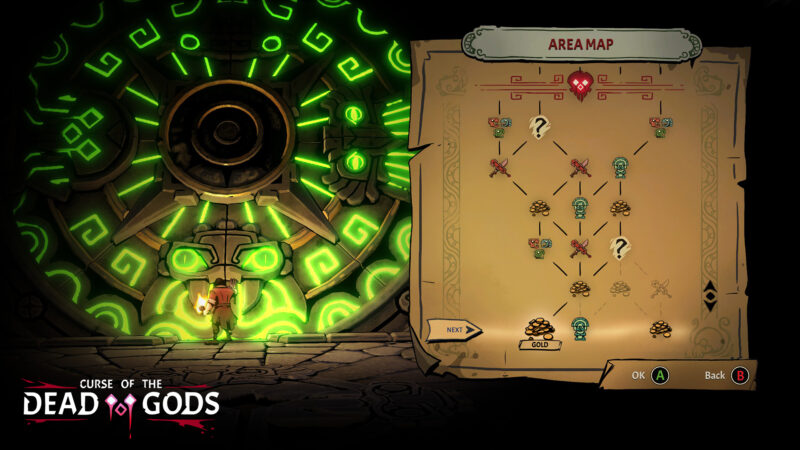 Curse of the Dead Gods - arbre de compétence en vue