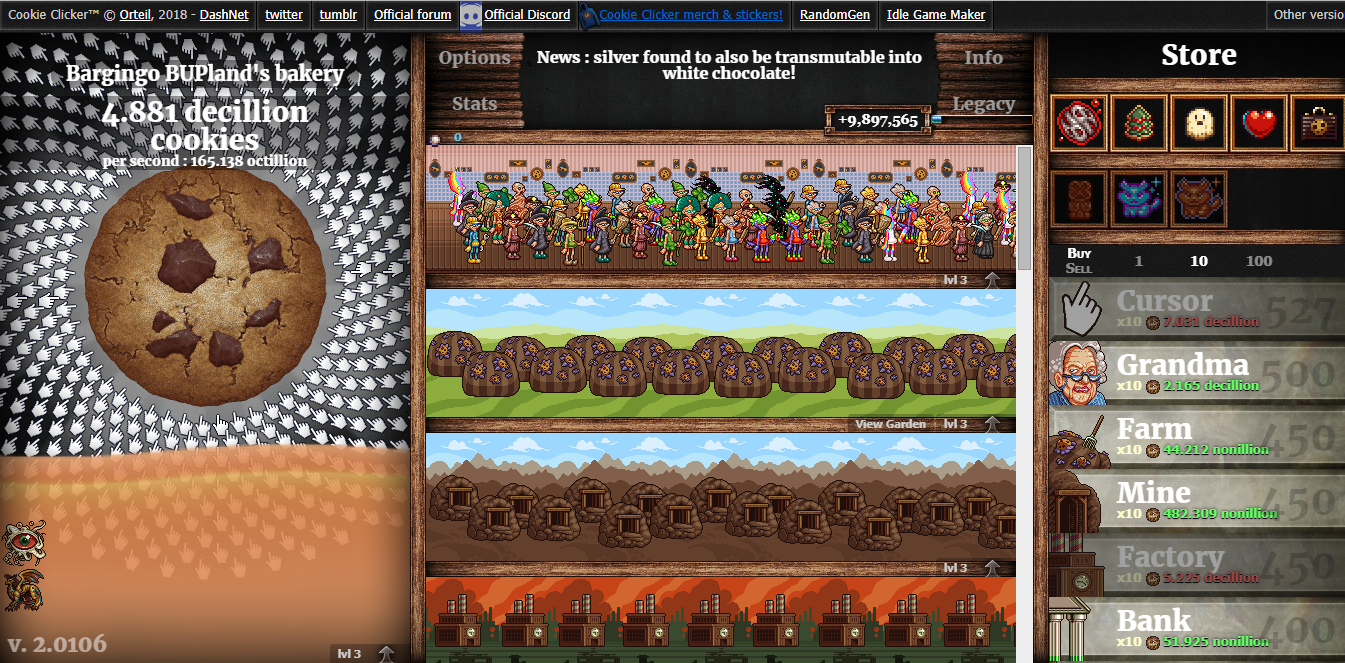 Cookie Clicker Gameplay