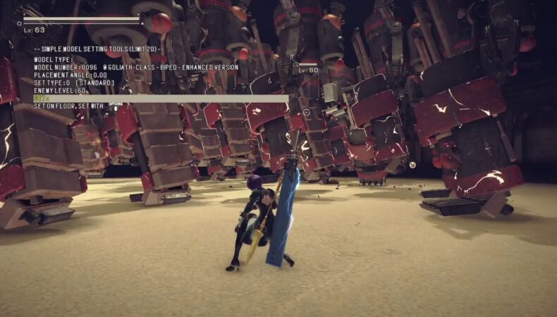 NieR Automata Debug mode