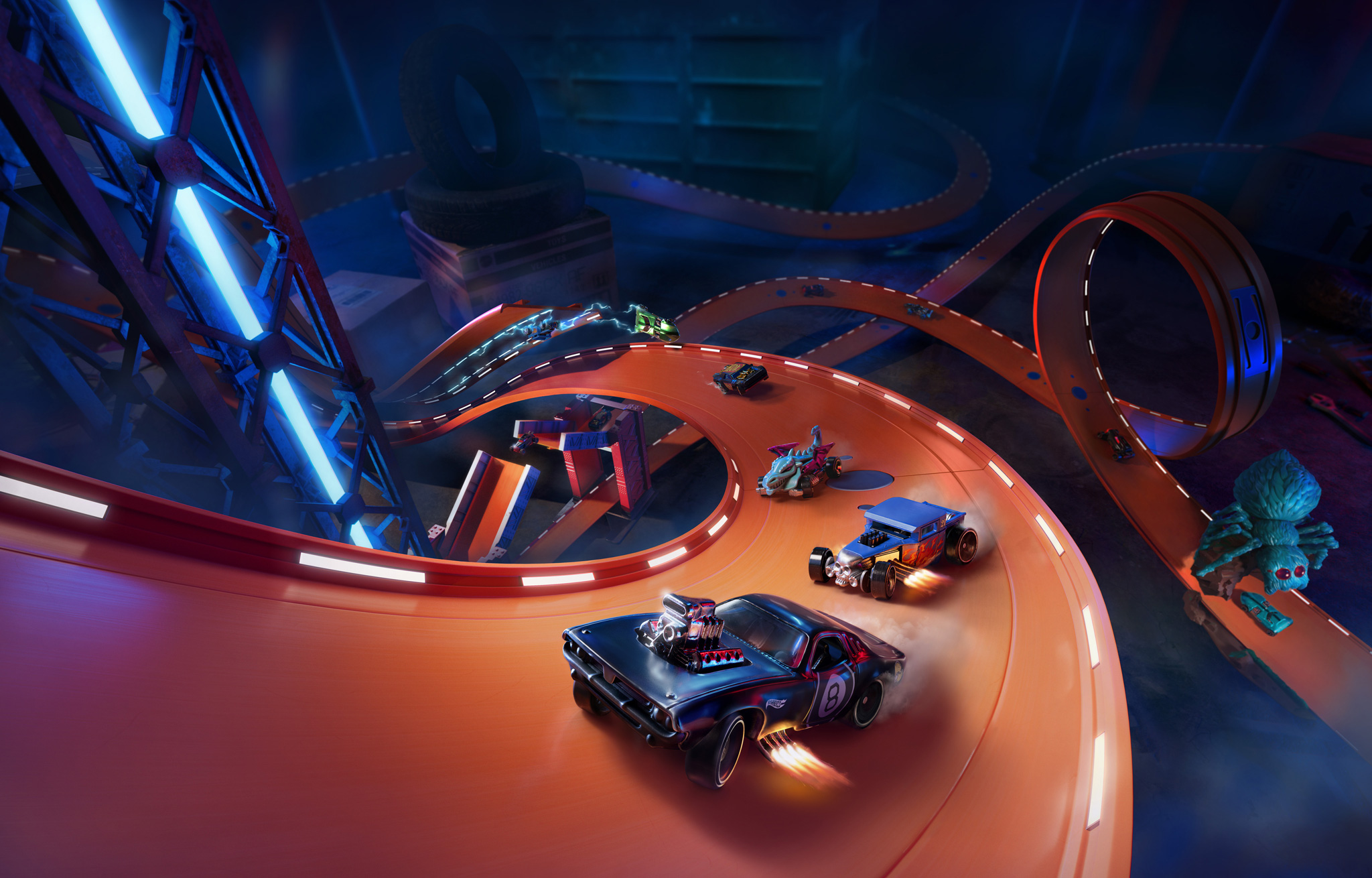 Hot Wheels Unleashed keyart voitures