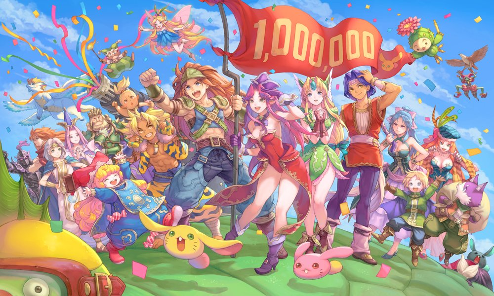 Trials of Mana artwork million