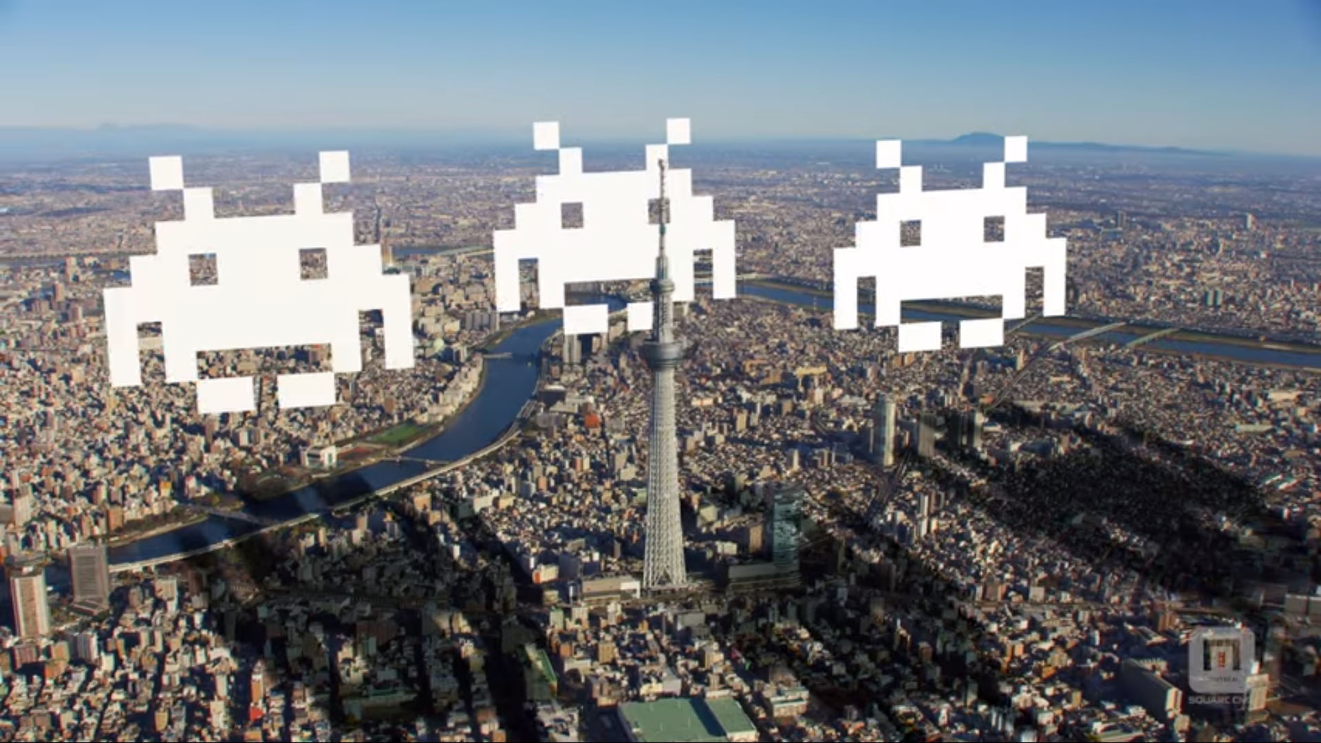 Space Invaders AR Tokyo Skytree