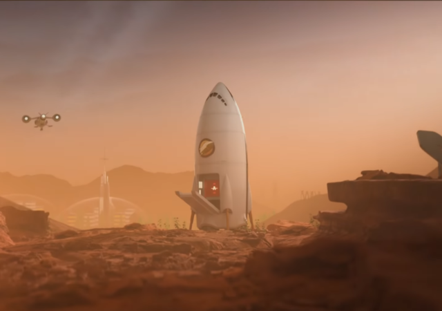 Surviving Mars vaisseau touriste