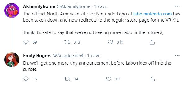 tweet Nintendo Labo