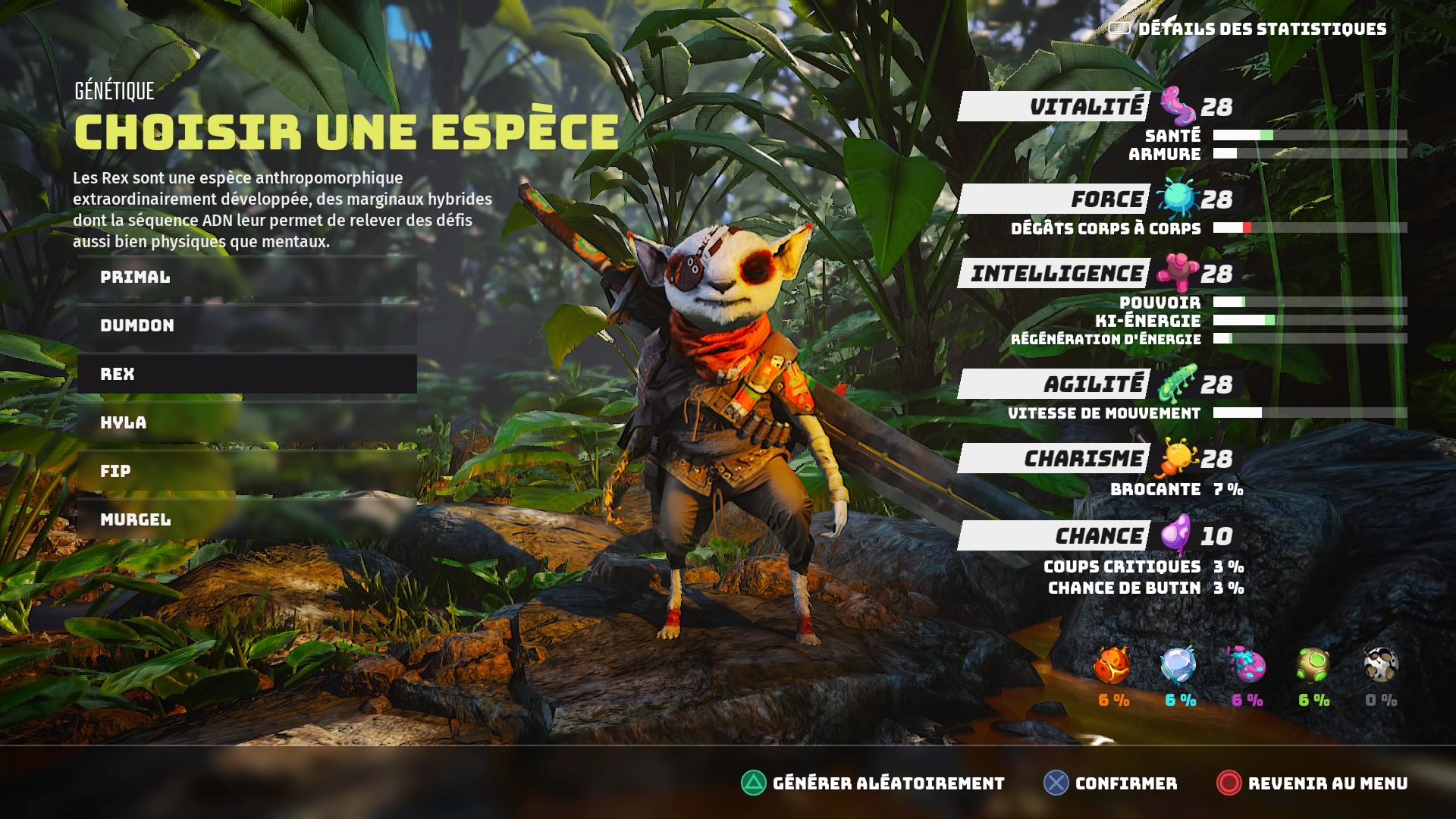 Biomutant statistique