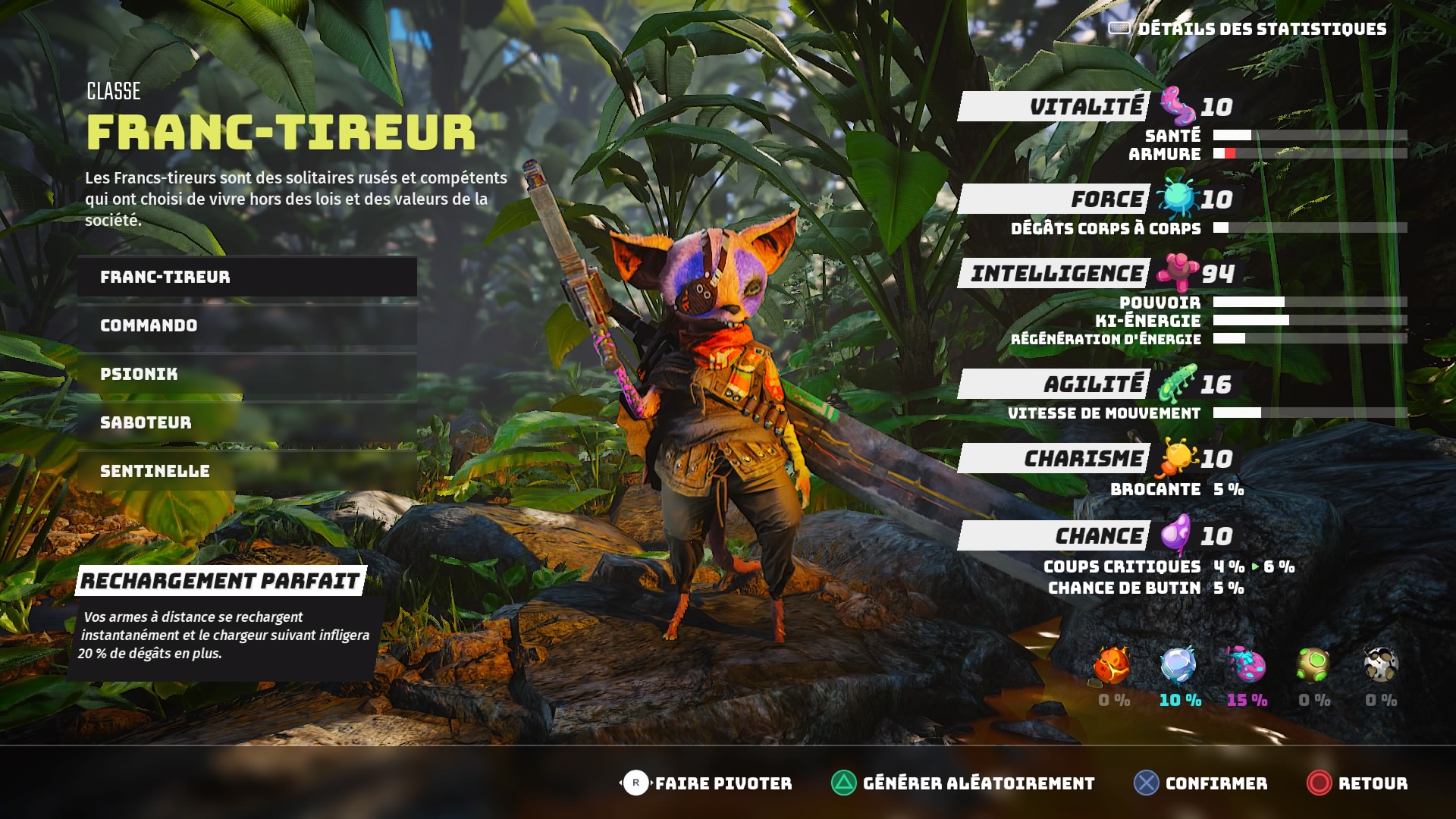 Biomutant classe