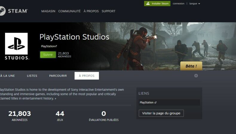 PlayStation Studios Steam PC