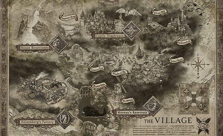 resident evil village map