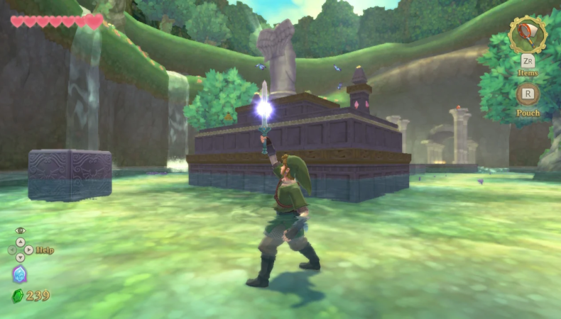 The Legend of Zelda : Skyward Sword HD cube déesse autel