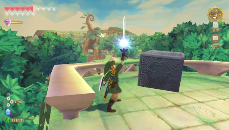 The Legend of Zelda : Skyward Sword HD cube déesse lierre