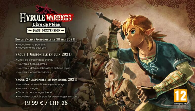 Hyrule Warriors : L'Ère du Fléau - détail pass