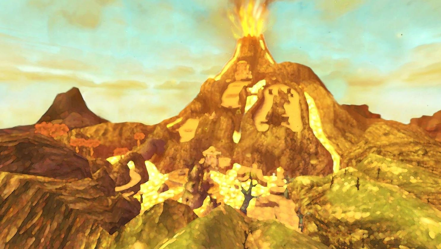 The Legend of Zelda: Skyward Sword HD cube volcan Odinn éruption