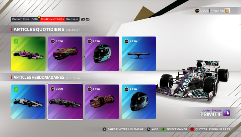 F1 2021 pass