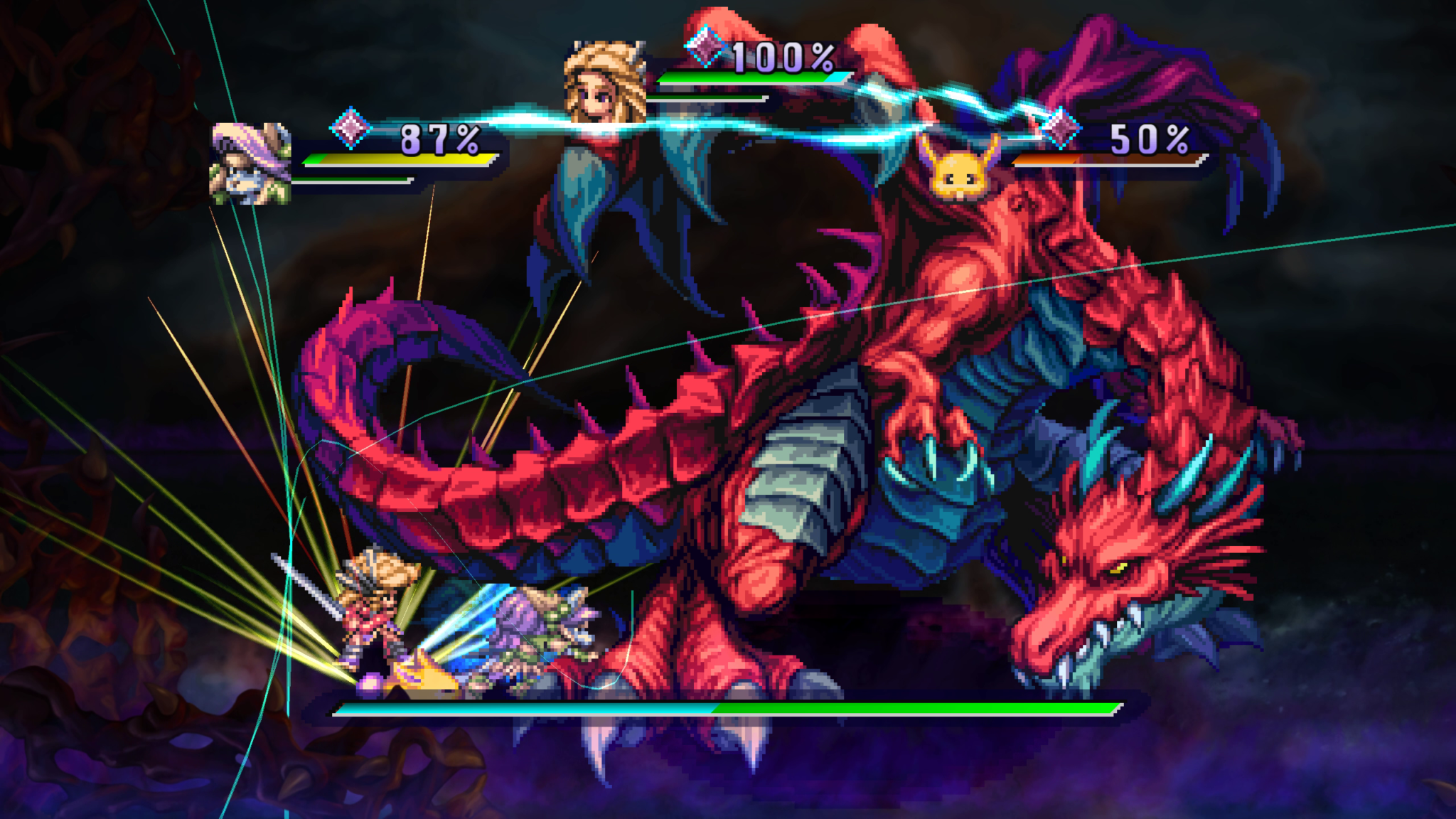 the legend of mana combat boss