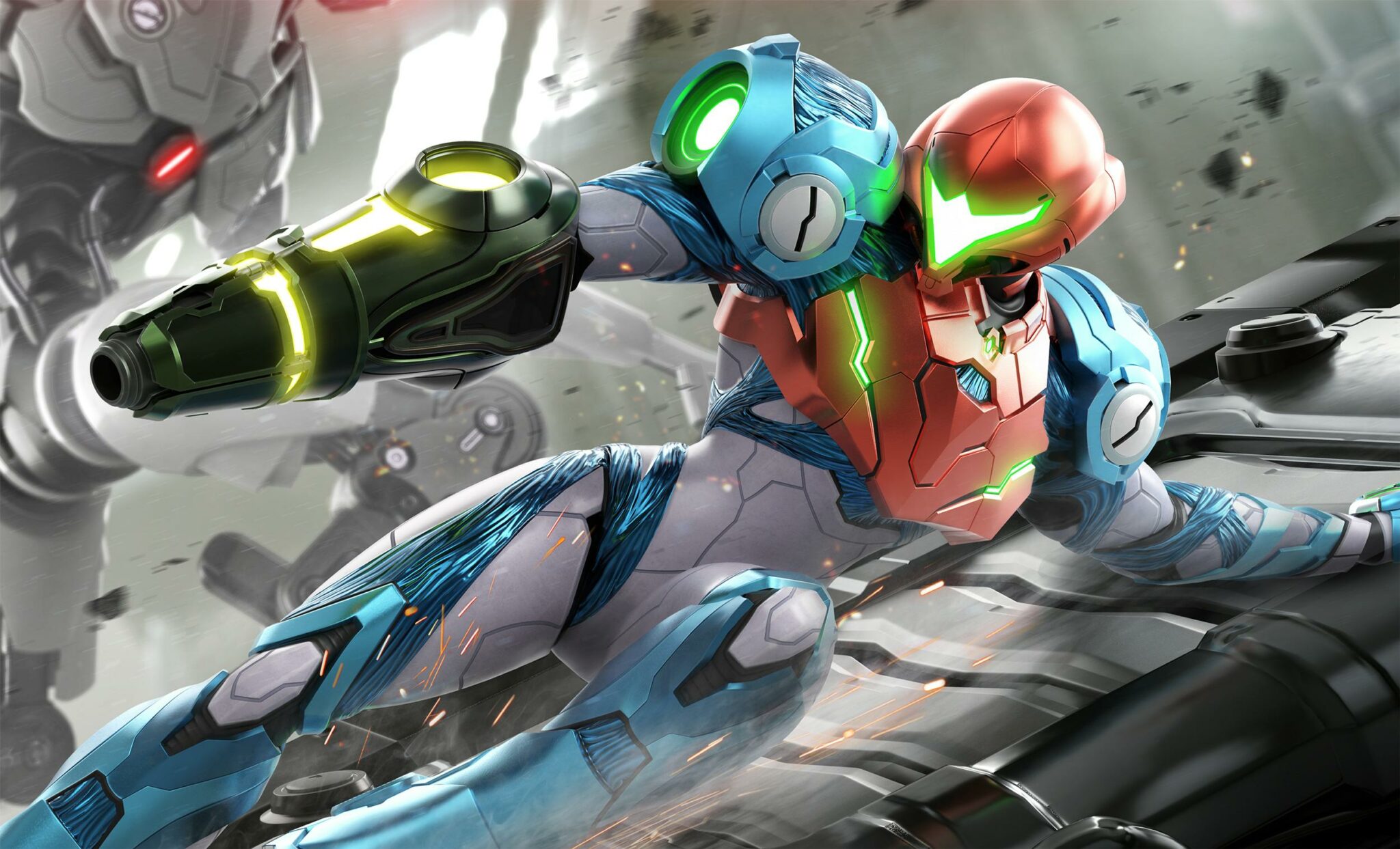 Metroid Dread - Samus slide