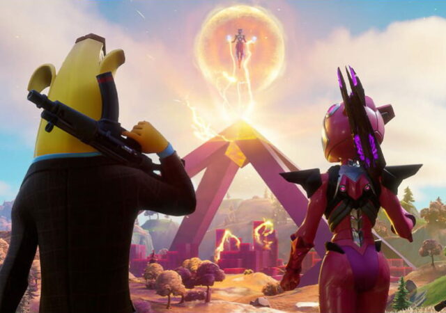 Fortnite chapitre 2 fin combat reine cube