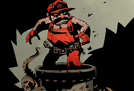 Super Mario Dark Horse Mike Mignola