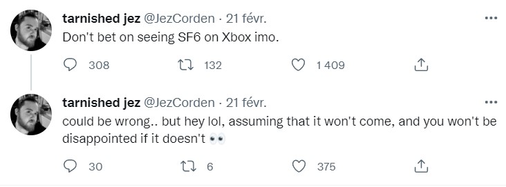 Street Fighter 6 Xbox Tweet