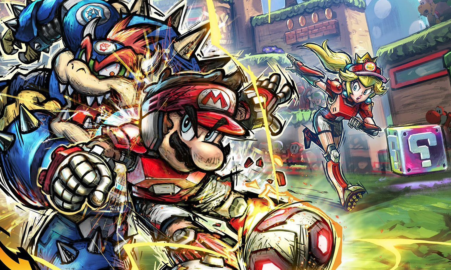 Mario Strikers: Battle League Football - Mario et Bowser