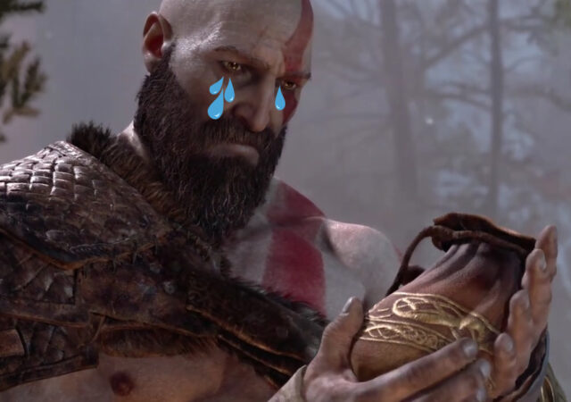 PlayStation Kratos Pleure