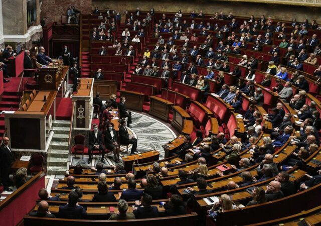 L'hémicycle de l'Assemblée Nationale