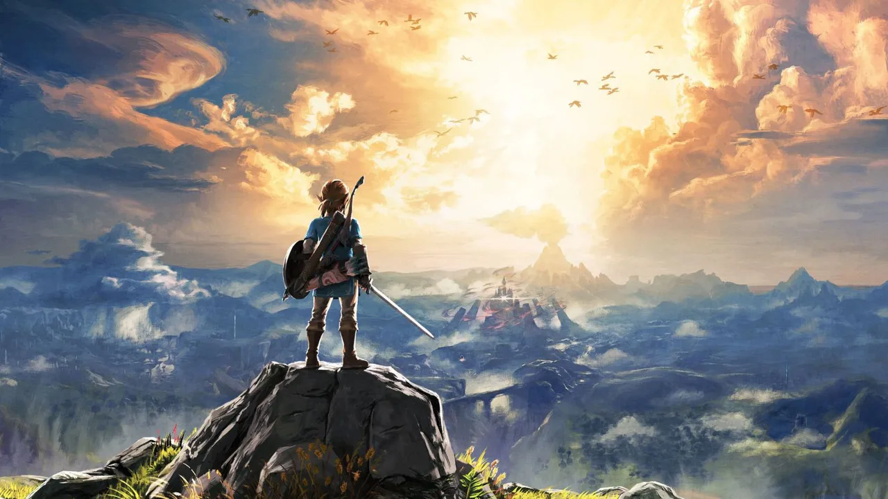 affiche jeu zelda botw