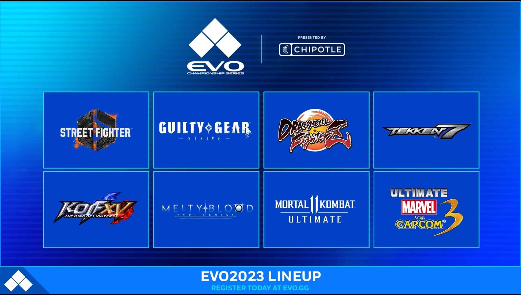 line up de l'evo 2023