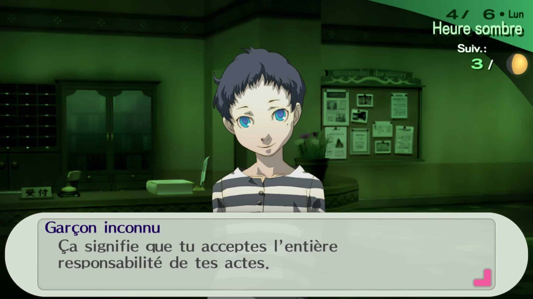 Persona 3 Portable - Responsabilités