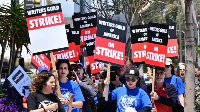 Manifestation de la WGA.