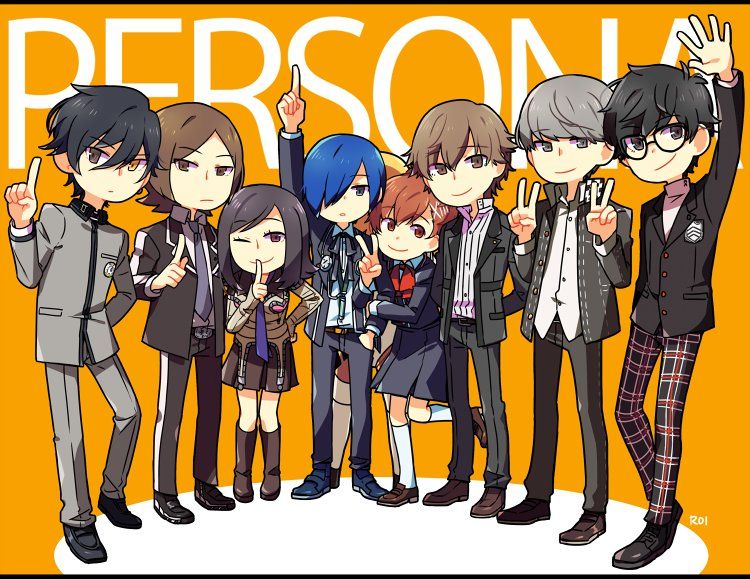 Persona 6 personnages tous les jeux