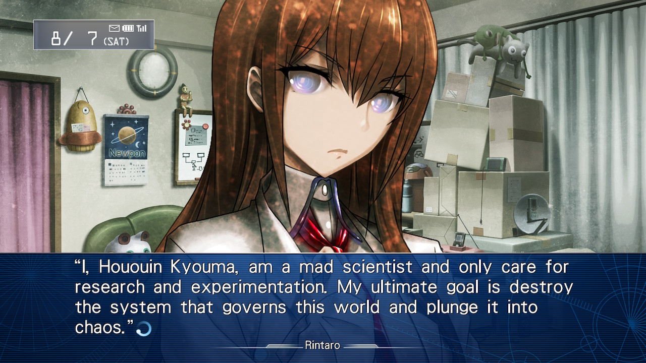 Steins;Gate gameplay