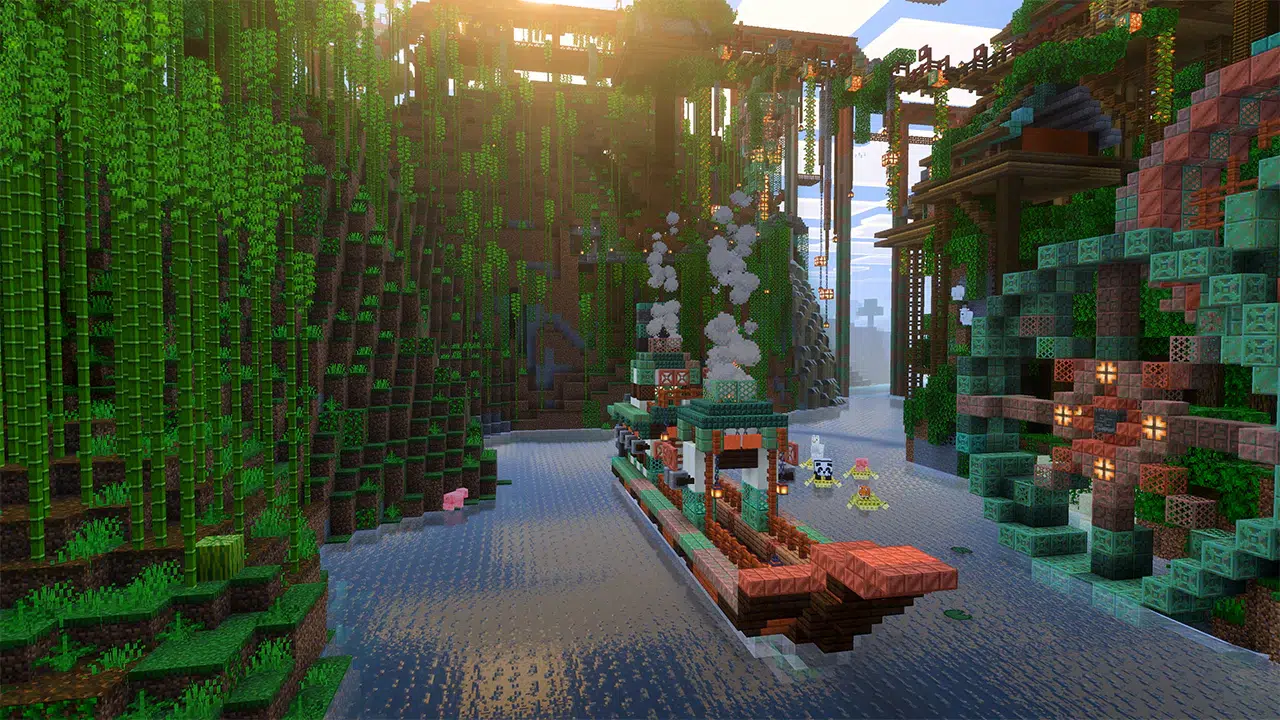 Minecraft Bedrock Vibrant Visuals