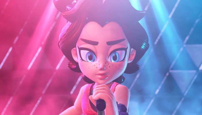 Pauline s'apprêtant à chanter