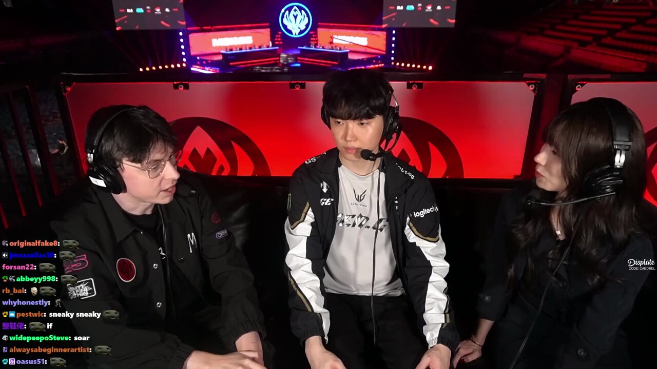 Chovy interviewé par Caedrel au MSI