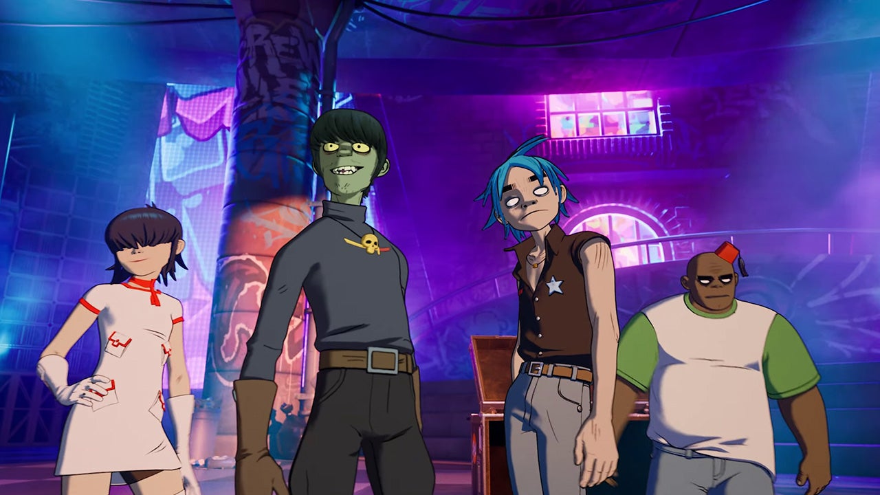 Le groupe Gorillaz dans le jeu Fortnite